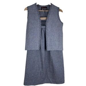 Vintage Trefriw Wool Set Vest Skirt Welsh Woolen Mills Wales Made Preppy Retro